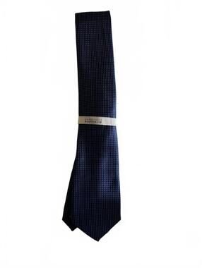 Perry Ellis Portfolio Navy Blue Patterned Tie